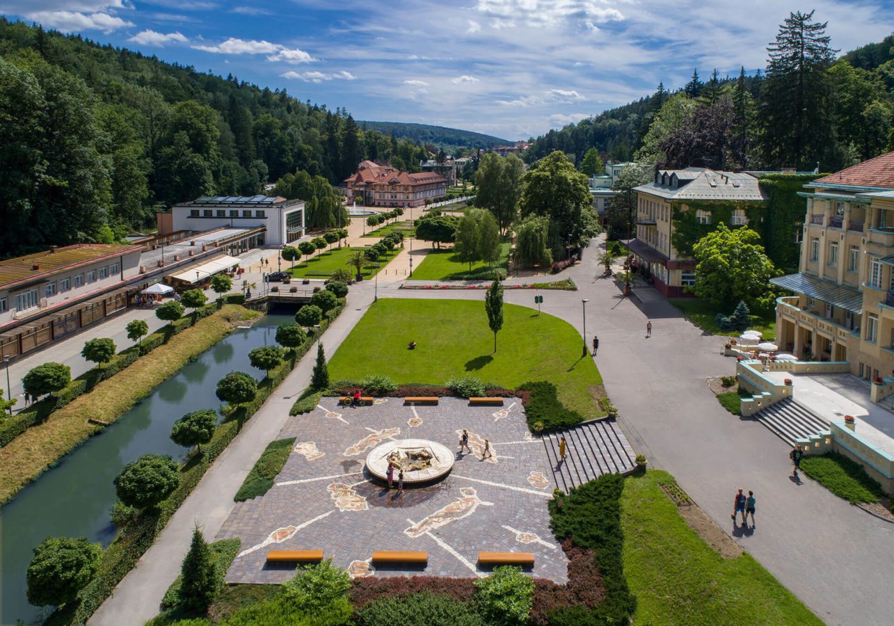 Luhacovice spa resort with Vincentka mineral water for respiratory disease Behandlung in Czech Republic