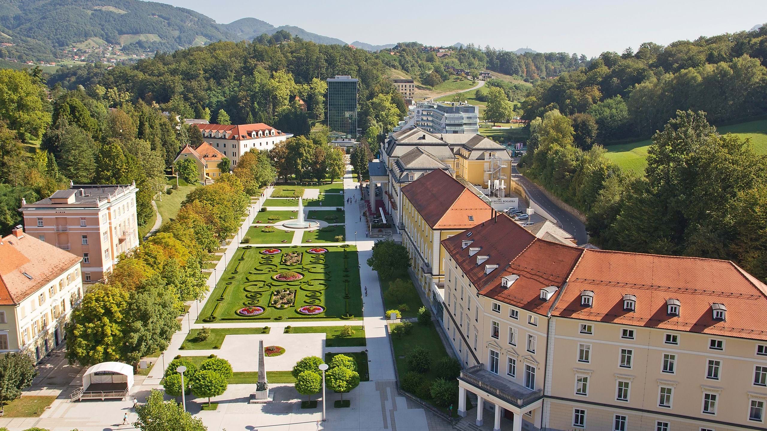 Rogaska Slatina spa resort with Donat Mg mineral water for gastrointestinal Behandlung in Slovenia