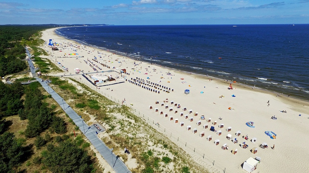 Kurort Swinemuende an der Ostsee mit Meeresklima und Moorbad gegen Herz Kreislauf Erkrankungen