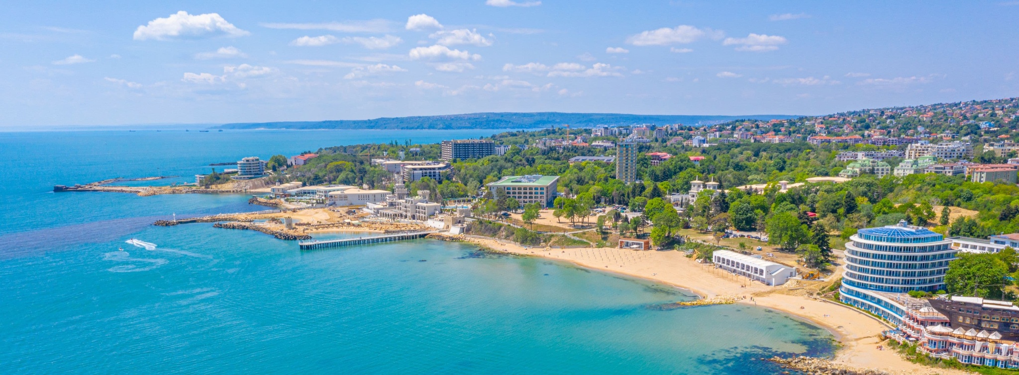 Varna spa resort at the Black Sea with mineral water healing mud and sea climate in Bulgaria