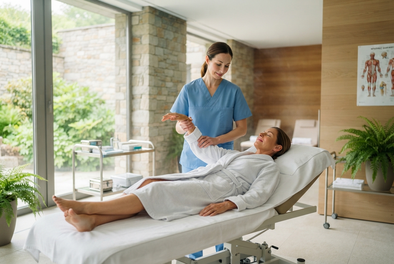 Physiotherapie und Krankengymnastik mit Kuranwendungen für Gelenkersatz und Bewegungsapparat