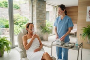 Inhalation und Aromatherapie mit Klimatherapie sowie Kuranwendungen für Atemwege und Bronchitis