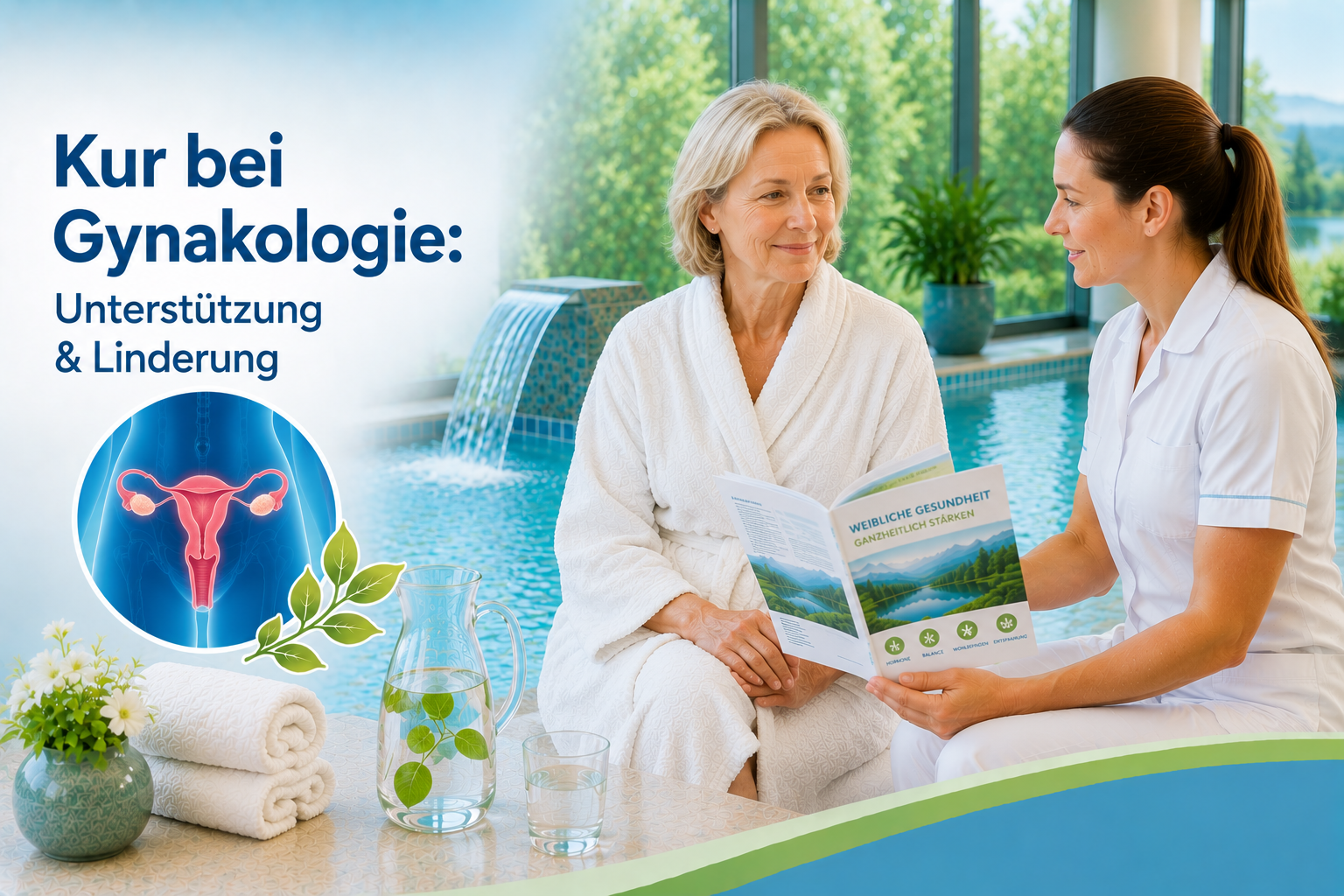 Gynäkologie und Kuranwendungen mit Heilbad sowie Moorbad für Frauenheilkunde und Gelenke