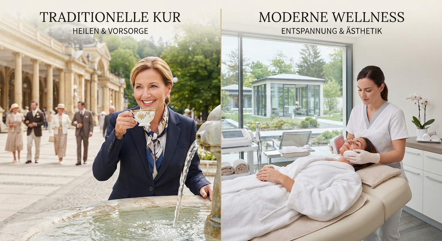 Kur und Wellness mit Heilbad sowie Kuranwendungen im Vergleich für Bewegungsapparat